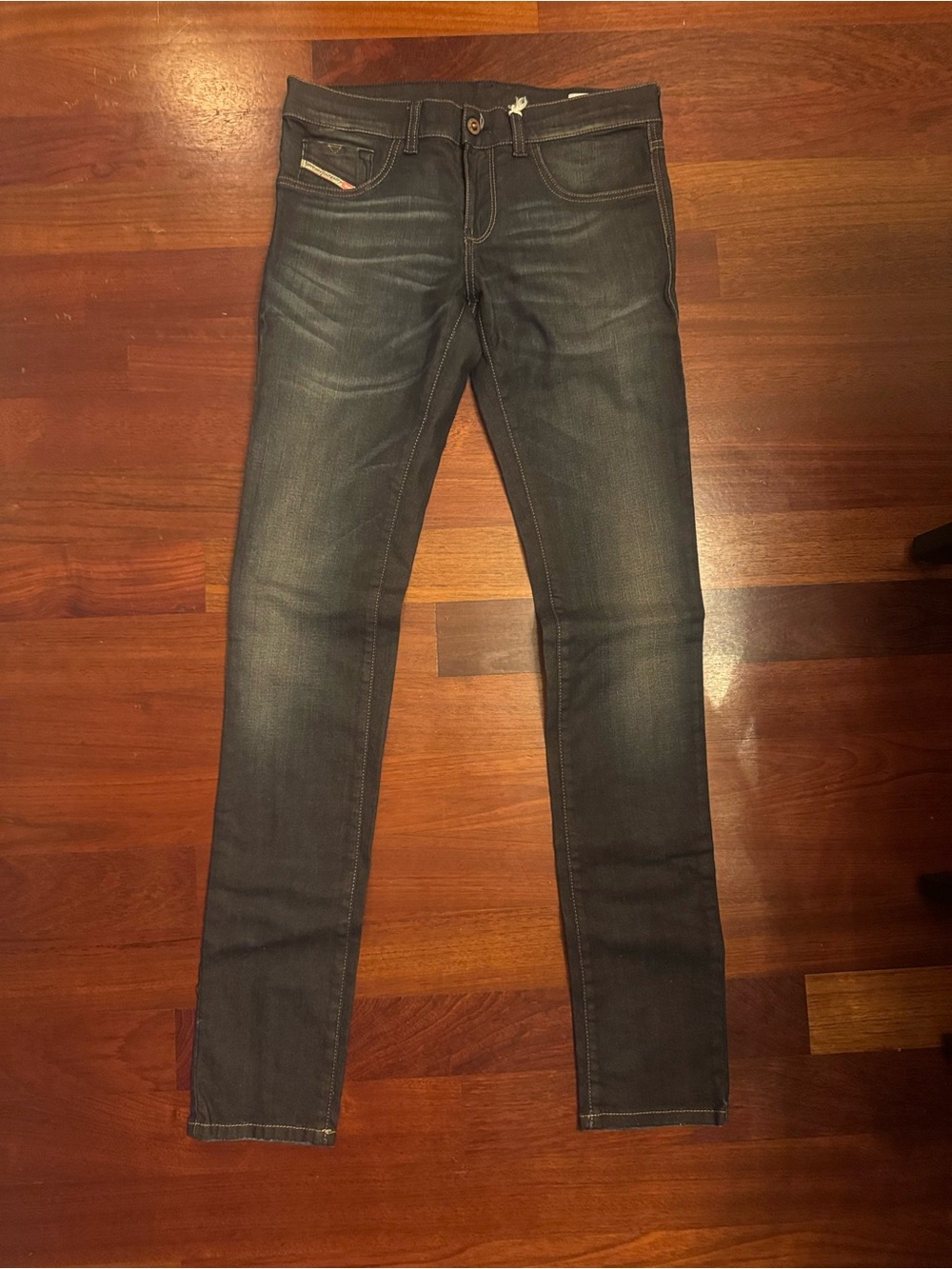 Diesel Women's Super Skinny Jeans in Dark Blue Wash